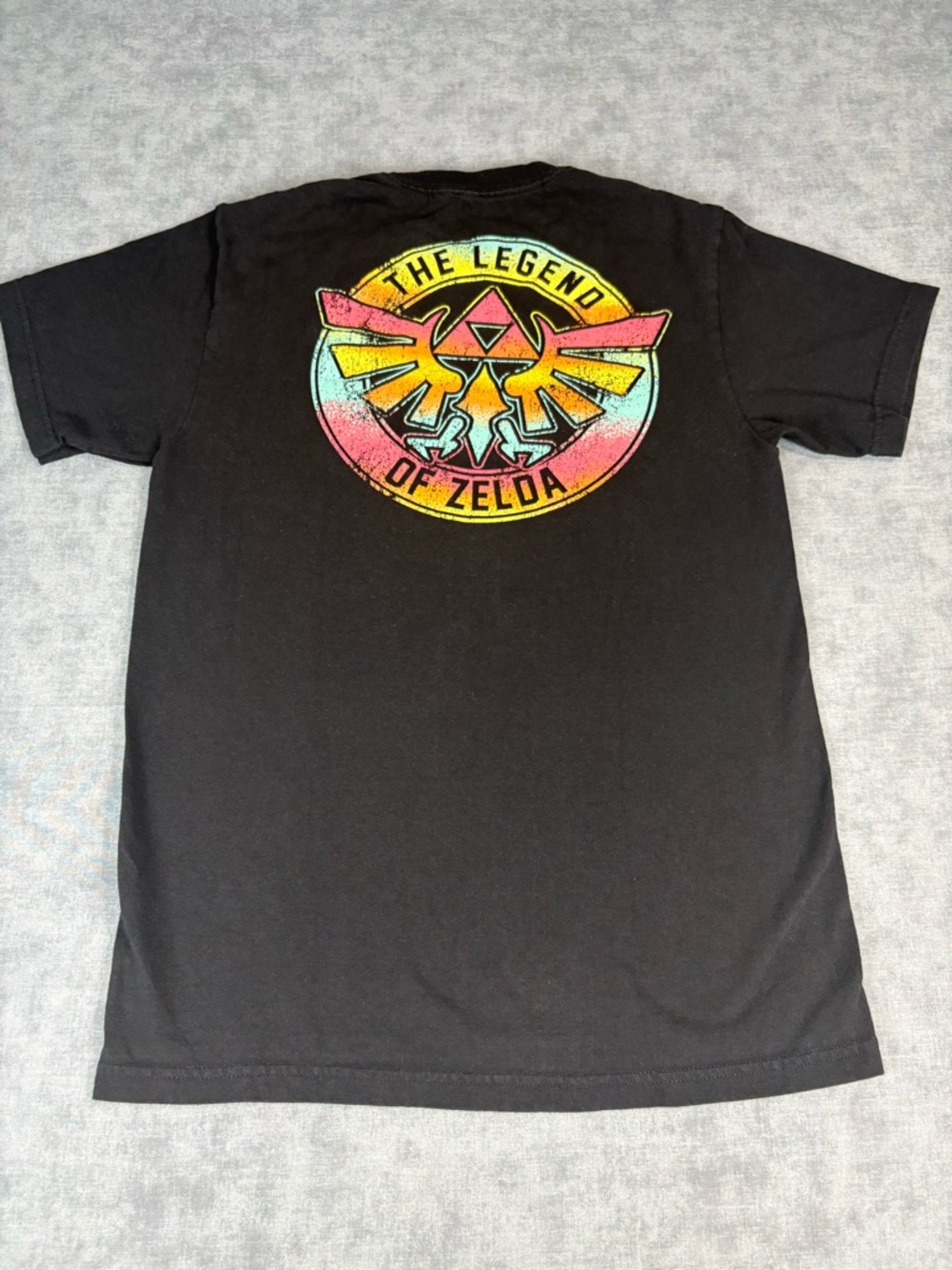 The Legend of Zelda Black Graphic Tee - Official Game Logo Size Small